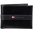 Tommy Hilfiger トミーフィルフィガー 財布 メンズ Men's Leather Ranger Passcase Wallet (Black)