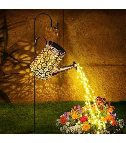 Amazon.co.jp: ガーデンライト ソーラーライト 屋外 自動点灯 じょうろ