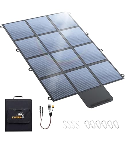 Amazon | Ctolity 400W 折り畳み式ソーラーパネル - ポータブル