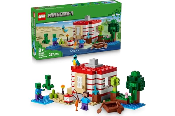 レゴ(LEGO) マインクラフト TNT ジャングルハウス おもちゃ 玩具 誕生日 プレゼント ブロック 女の子 男の子 子供 8歳 9歳 10歳 小学生 マイクラ Minecraft グッズ ゲーム 対戦 ロボット 21275