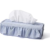 Amazon｜Francfranc フランフラン フリル ティッシュカバー ブルー