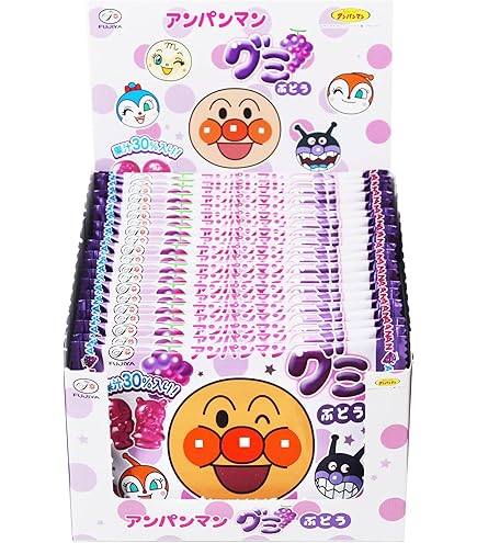Amazon.co.jp: 不二家 アンパンマングミ(ぶどう) 6粒×20袋 : 食品