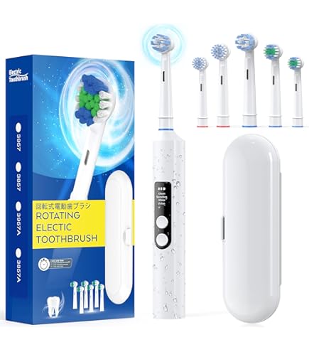 Amazon.co.jp: 電動歯ブラシ 超音波歯ブラシ ソニック 回転式 電動は