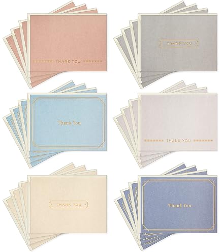 Winoo Design 100 Dankeskarten Salbeigrün Mit Gold – 12,7 X 8,9 Cm – Für Hochzeit, Baby, Business