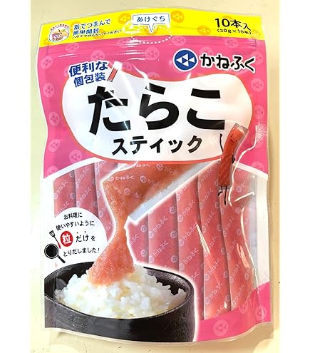 Amazon.co.jp: かねふく 無着色 辛子明太ばらこ 30g×20本【冷凍