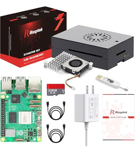 Starter Kit For Raspberry Pi5 8G-128GB新品 CanaKit Raspberry Pi 5 Starter Kit - Turbine Black (128GB Edition