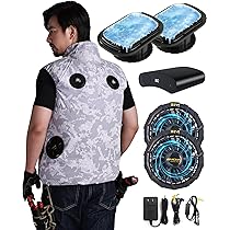 [MIDIAN] ペルチェ冷却服【2025業界独創 1つ冷却器と扇風機付き 32 Amazon.co.jp: ペルチェ冷却服【2025業界独創 2つ冷却器と扇風機
