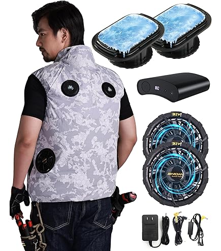 ICE×HEATER 冷却・加熱機能付きベスト Amazon.co.jp: 【業者向けまとめ買い】【2025最新型】冷暖房