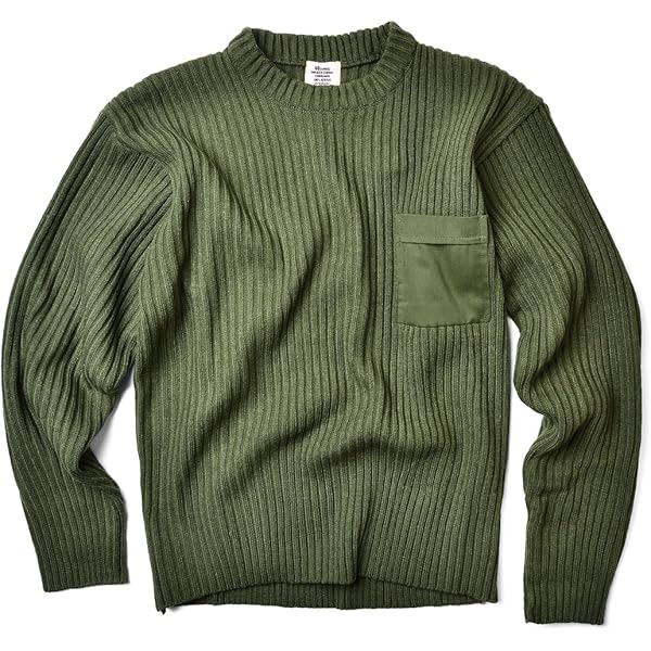 Amazon | 米軍TYPE コマンドセーター ポケット付き(表記36（S） OLIVE 