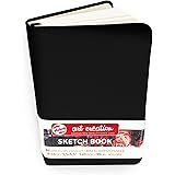 Royal Talens – Art Creation Hardback Sketchbook – 80 Sheets – 140gsm – 9 x 14cm – Black Cover