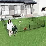 Amazon アニマルフェンス 1 0 m ブラウン フェンス金網と支柱11本のセット 茶 ドッグラン 柵 屋外 庭 畑 家庭菜園 ペット ドックラン シn直送 フェンス 垣