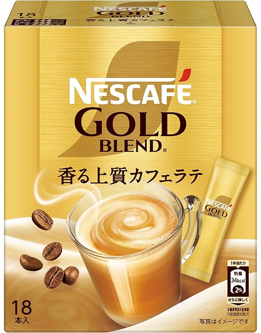 Amazon.co.jp: Nestle Japan Nescafe Gold Blend Stick Coffee, Cafe