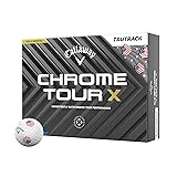 キャロウェイ(Callaway) ゴルフボール CHROME TOUR X 24 TRUTRACK USA 4ピース構造 USAトゥルートラック・ホワイト