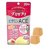 UHA グミサプリ ビタミンACE 20日分 40粒 1日2粒 ピーチ味