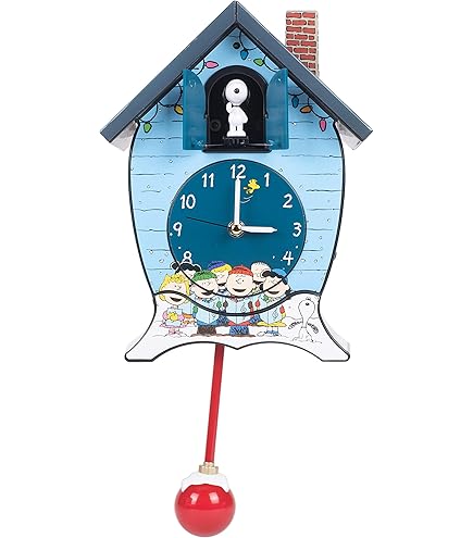 Amazon.co.jp: スヌーピー[壁掛け時計]ウッドパーツクロック/ブラウン