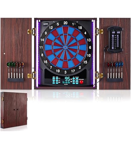 Amazon.co.jp: Electronic Dart Board, Soft Tip Dartboard Set 40