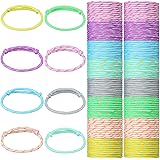 Friendship Bracelets Rope 168 Bracelets in 8 Assorted Colors Adjustable Bracelets for Kids Neon Rope Woven Friendship Bracele