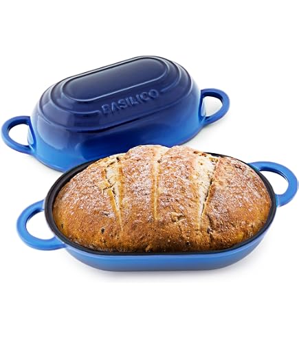 Amazon | Qobvoeh 鋳鉄 2in1 マルチクッカー ダッチオーブン パン焼き