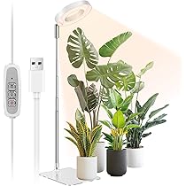 Amazon.co.jp: 植物育成ライト led スタンド 3ヘッド 126 LED