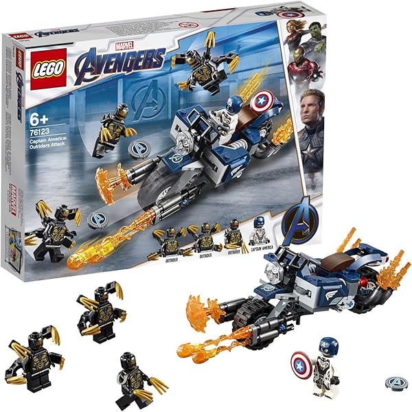 Lego marvel avengers speeder bike attack 76142 black panther and thor buildable superhero toy Clearance