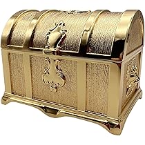 Amazon｜Ansimple アンティーク調 合金製宝箱 合金ボックス