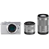 Canon ミラーレス一眼カメラ EOS M100 ダブルズームキット ホワイト EOSM100WH-WZK