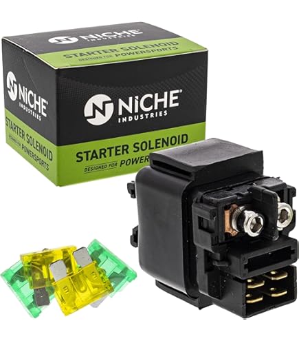 Amazon.co.jp: NICHE スターターソレノイドリレースイッチ カワサキ