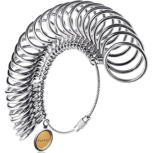 kurevy 宝石商監修 リングゲージ サイズゲージ 日本標準規格 1号-28号 プロ仕様 指輪 さいず 計測 サイズ 測定 ゲージ リング 号数 ギフト プレゼント