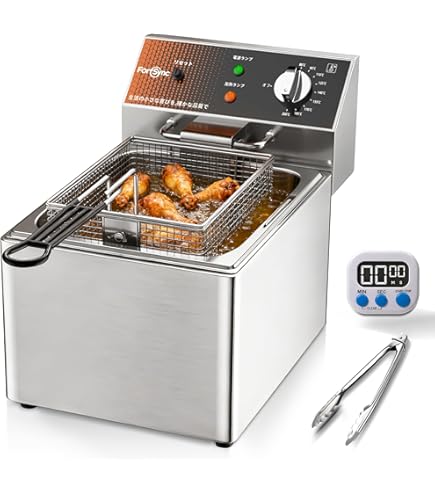 Amazon.co.jp: ダイシン商事 電気フライヤー FL-DS4 4L 一槽式 ミニ