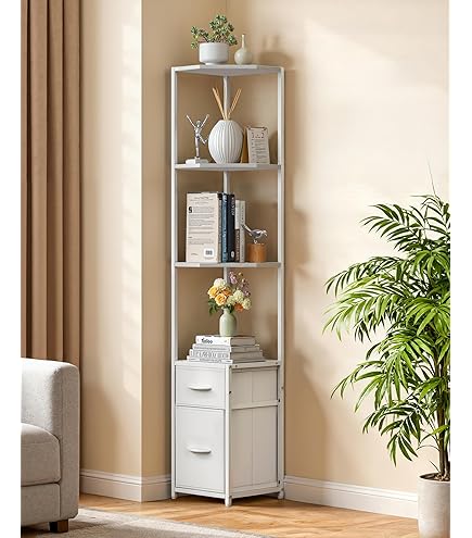 Amazon｜RAGRUND ローグルンド コーナーシェルフユニット - 竹 34x99