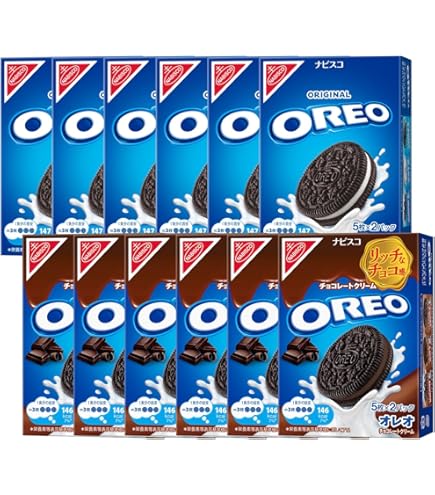 Amazon.co.jp: オレオ 3種アソート（バニラ・チョコ・いちご）×各2箱