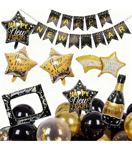 Amazon | seimeinoki Happy new year 2026 風船 バルーン セット