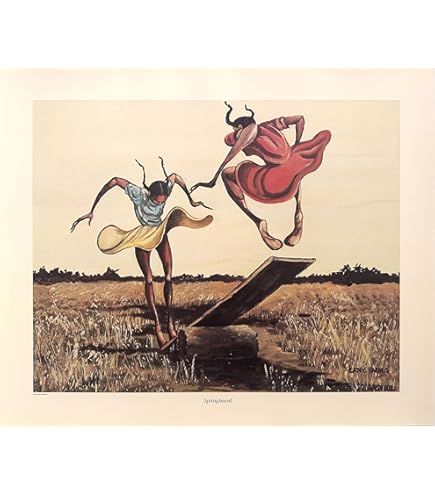 Amazon.co.jp: Singin' Sistahs print by Ernie Barnes 20 x 14 in. by