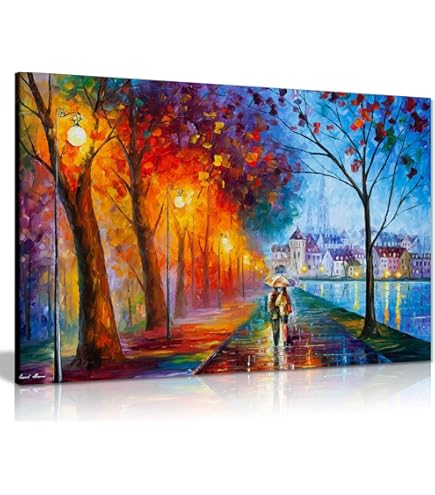 Amazon.co.jp: YaSheng Art 現代風景画 抽象油彩画 キャンバス
