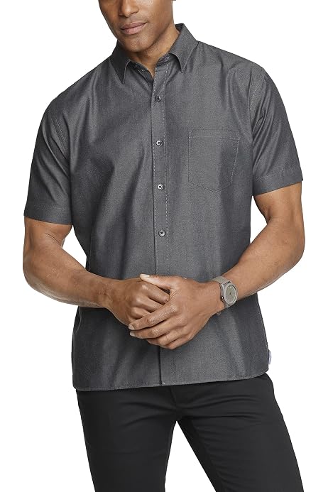 Van Heusen Men's Never Tuck Long Sleeve 