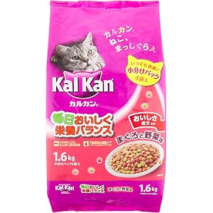 カルカン ドライ まぐろと野菜味 キャットフード 味 成猫用 1.6kg