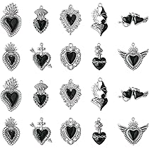 Amazon.co.jp: Ipotkitt 20個 10スタイル ブラック合金 エナメル