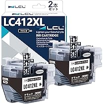 Amazon.co.jp: LCL LC412XL 4色セット 互換インクカートリッジ 顔料