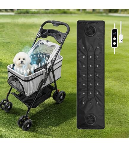 Amazon.co.jp: NYHGOXMペットカート専用 冷却ファンシート 保冷＆3段階