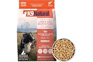 K9 Natural Freeze Dried Lamb & Salmon Feast Dog Food, 500g,17.6oz