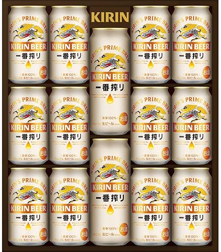 Amazon.co.jp: 一番搾り ビールギフト キリン一番搾り生ビール セット