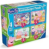 Peppa Pig 4 Puzzles in a Box 12, 16, 20 and 24 PC