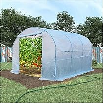 Amazon.co.jp: ビニールハウス 温室 屋外頑丈な大型ポリトンネル温室