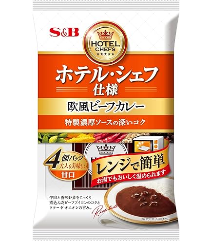 Amazon.co.jp: ハウス プロクオリティ ビーフカレー 4袋入り まろやか