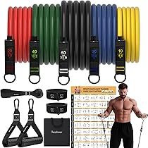 まとめ売り20セットトレーニングチューブ　レジスタンスバンド Amazon.co.jp: [5本セット] エクササイズバンド トレーニング