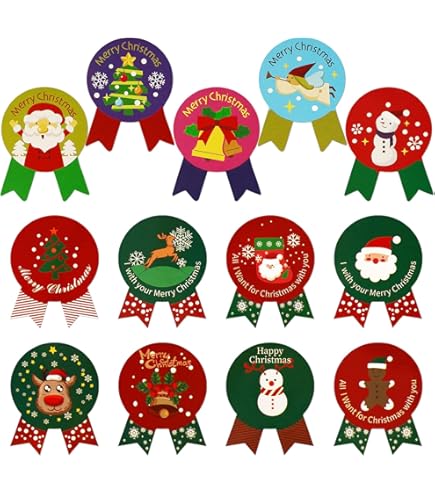 サンタシール 100,000枚 Amazon.co.jp: ギフトシール クリスマス アンティークサンタ 4種