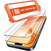 TORRAS For iPhone Air ガラスフィルム 航空宇宙強化ガラス超二重強化 米軍規格 mybestが選ぶ 9H+硬度 全面保護 | 薄型 軽量 極細ベゼル対応 ラウンドエッジ 超簡単貼り付け ワンプルガイド枠付き クリア ケースに対応