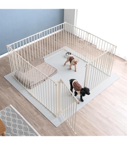 Amazon | タンスのゲン ペットサークル 6枚セット【シニア犬も安心