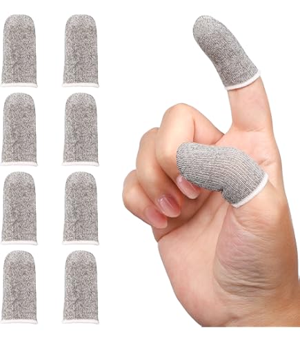 Thumb Gloves For Gaming 2 Pairs Gaming Finger Sleeves - Anti-Slip Touch Screen Thumb Covers For Mobile Games, Enhanced Control & Comfort Thumb Covers For Gaming - View #2