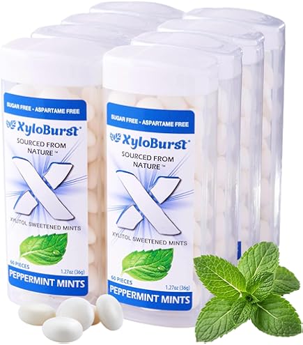 Epic 100% Xylitol Mints - Aspartame Free, Sugar Free - Peppermint